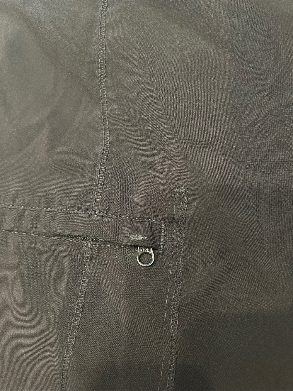 Infinity Women's 4-Pocket STRETCH Drawstring Scrub Pants - Black, XL - Picture 4 of 4